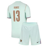Stroje piłkarskie Francja Kante #13 Koszulka Wyjazdowej dla dzieci MŚ 2026 Krótki Rękaw (+ szorty)